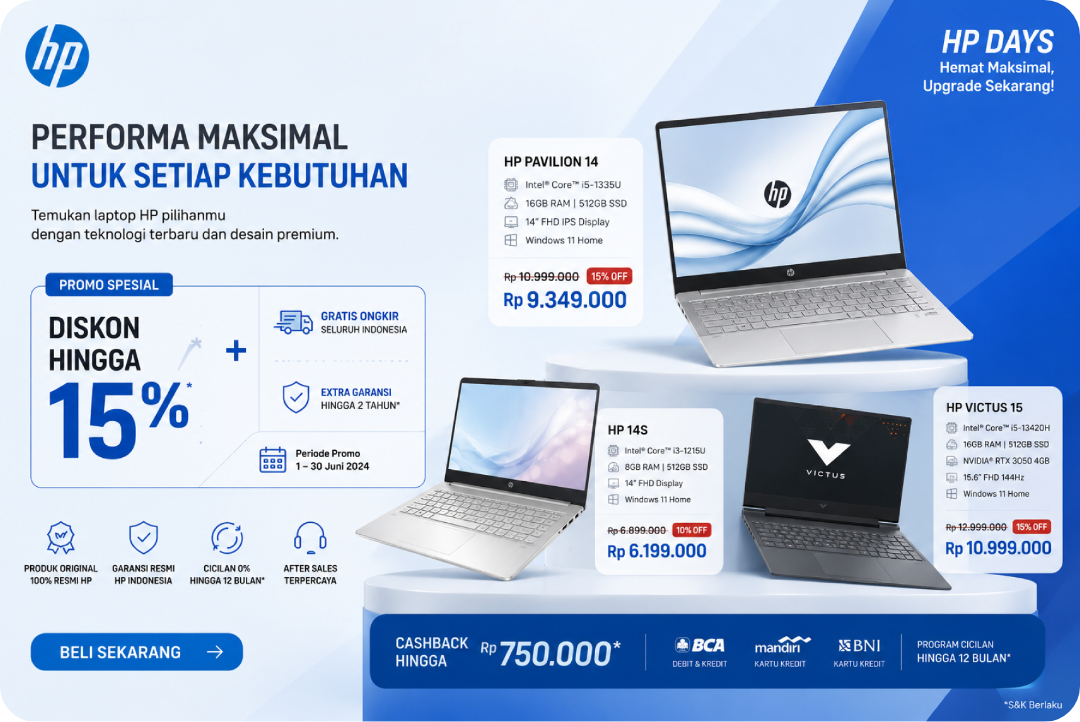 Promo laptop HP