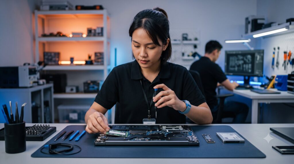 Upgrade ram dan ssd laptop