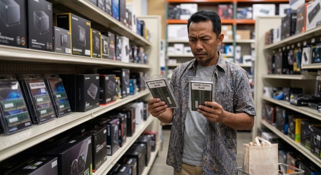 RAM 8GB atau 16GB untuk laptop