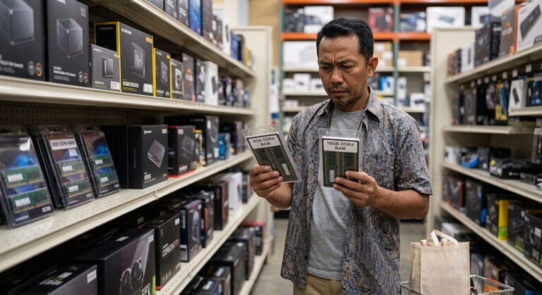 RAM 8GB atau 16GB untuk laptop