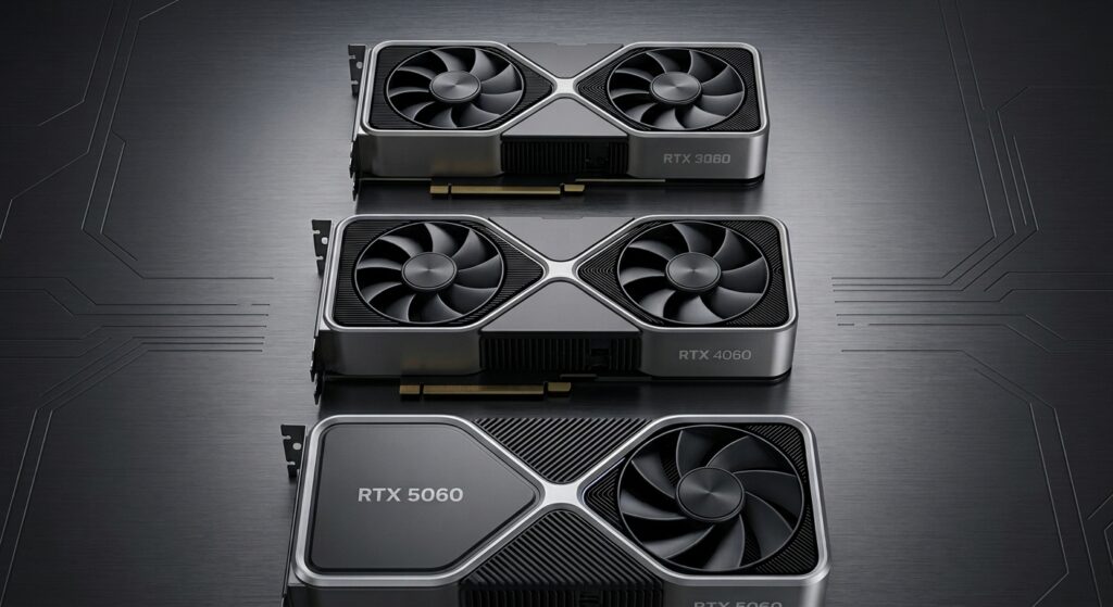 Perbandingan GPU laptop NVIDIA RTX 3050, RTX 4050, dan RTX 5060