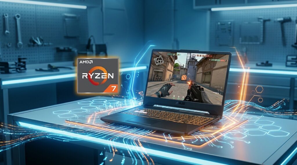 Laptop ASUS TUF Gaming A15 FA506NCQ Ryzen 7 dengan GPU RTX 3050